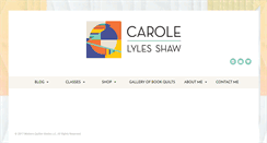 Desktop Screenshot of carolelylesshaw.com